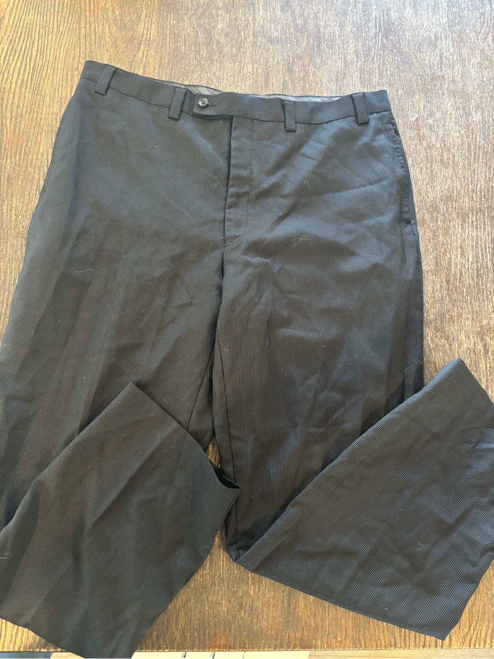 Calvin Klein Men's Black Dress Pants - Classic Straight Fit